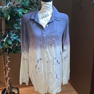 “Paint splattered” style blouse from Nordstrom